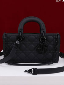 Dior original lambskin medium lady D-Joy bag M0540 allblack