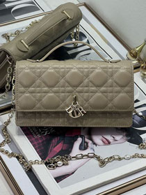 Dior original lambskin my dior mini bag S0980 apricot