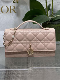 Dior original lambskin my dior mini bag S0980 light pink