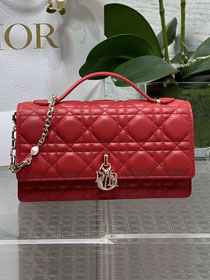 Dior original lambskin my dior mini bag S0980 red