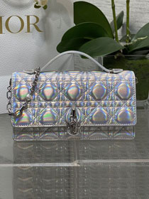 Dior original lambskin my dior mini bag S0980 silver