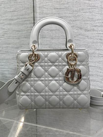 Dior original lambskin small my ABCdior bag M0538 cloud grey