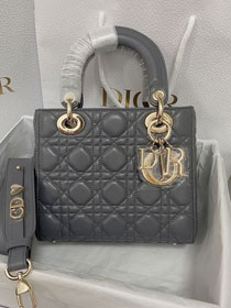 Dior original lambskin small my ABCdior bag M0538 dark grey