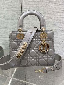 Dior original pearlescent lambskin small my ABCdior bag M0538 grey