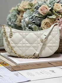 Dior original lambskin lounge chain bag M9080 white