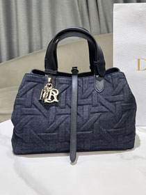 Dior original denim medium toujours bag M2821 dark blue