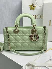 Dior original lambskin medium lady D-Joy bag M0540 avocado