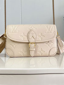 Louis vuitton original calfskin diane satchel M13231 dune