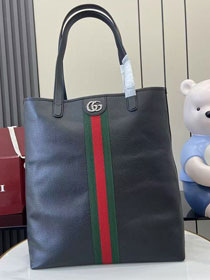 GG original calfskin ophidia large tote bag 834463 black