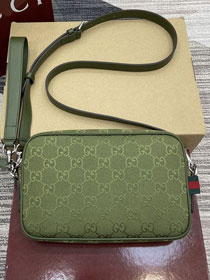 GG original canvas small crossbody bag 834802 green