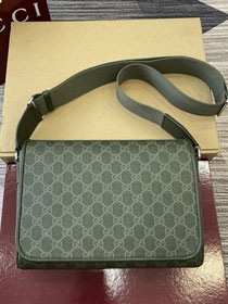 GG original fabric medium crossbody bag 792124 green