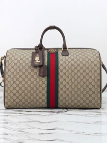 GG original fabric savoy large duffle bag 834458 brown