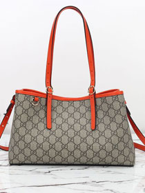 GG original fabric emblem small tote bag 815214 orange