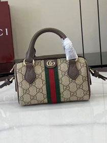 GG original fabric ophidia mini boston bag 838478 brown