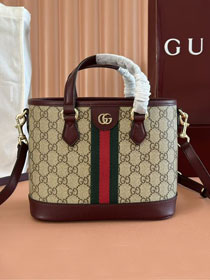 GG original fabric ophidia small tote bag 836848 bordeaux