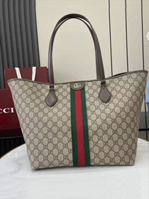 GG original fabric ophidia large tote bag 836829 brown