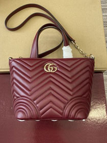 GG original lambskin betty small tote bag 847386 bordeaux