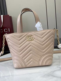 GG original lambskin betty small tote bag 847386 pale pink