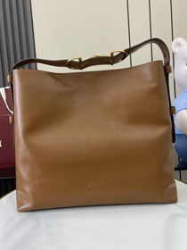 GG original calfskin beatrix large tote bag 850546 brown