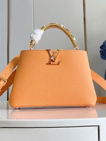 Louis vuitton original calfskin capucines BB handbag M14976 orange