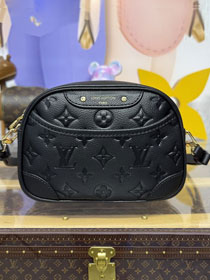 Louis vuitton original calfskin tiny camera bag M25518 black