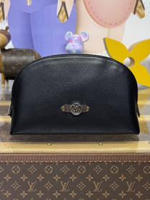 Louis vuitton original calfskin pochette cosmetique MM M15206 black