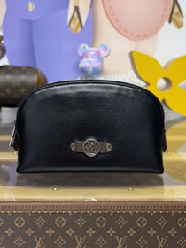 Louis vuitton original calfskin pochette cosmetique PM M15205 black