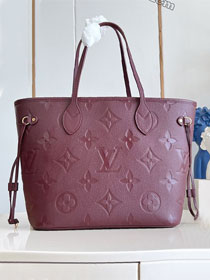 Louis vuitton original calfskin neverfull mm M25855 garnet