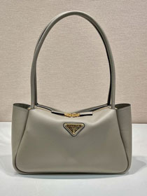 Prada original calfskin darling medium shoulder bag 1BA444 grey