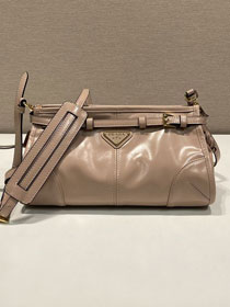 Prada original calfskin bonnie small shoulder bag 1BH215 light pink