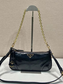 Prada original calfskin medium shoulder bag 1BC221 black