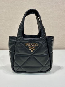 Prada original lambskin mini tote bag 1BG451 black