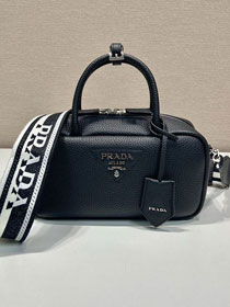 Prada original calfskin small handbag 1BB102 black