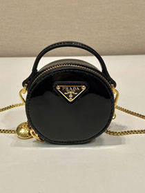 Prada original patent leather mini pouch 1NR023