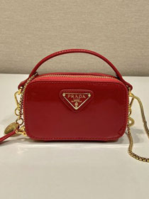 Prada original patent leather mini pouch 1NR025