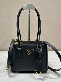 Prada original saffiano calfskin galleria mini bag 1BA906A black