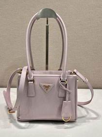 Prada original saffiano calfskin galleria mini bag 1BA906A light pink