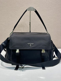 Prada original nylon explore large shoulder bag 2VD082 black