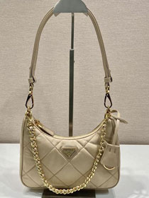 Prada original nylon re-edition mini bag 1BC204 beige