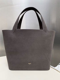 Alaia original nubuck calfskin cabas bag AL0010 grey