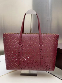 Alaia original vienne wave calfskin mina 32 bag AL0007 bordeaux