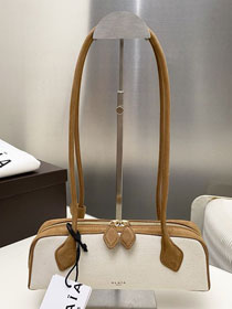 Alaia original canvas le teckel small bag AL0023 brown