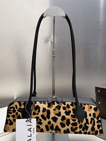 Alaia original leopard haircalf le teckel medium bag AL0024 brown