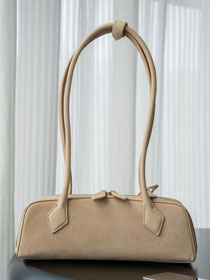 Alaia original nubuck calfskin le teckel small bag AL0023 light apricot