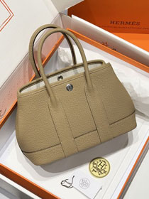 Hermes original negonda leather mini garden party 23 bag HG0023 beige de weimar