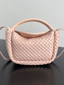 BV original lambskin small cobble top handle bag 805739 seashell