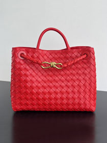 BV original lambskin small andiamo 743568 red