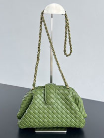 BV original lambskin small lauren 1980 clutch 804038 matcha