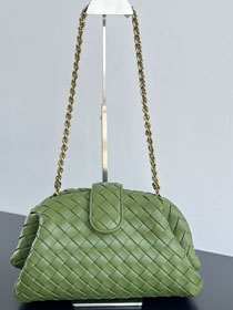 BV original lambskin medium lauren 1980 clutch 785807 matcha