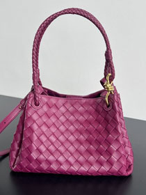 BV original lambskin medium parachute shoulder bag 835921 cinnabar